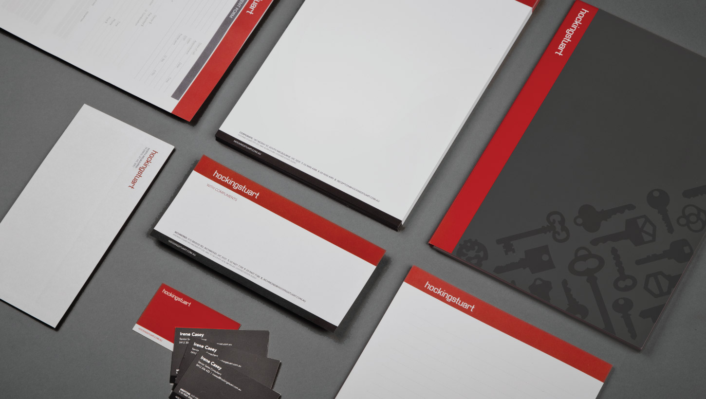 hockingstuart office stationery