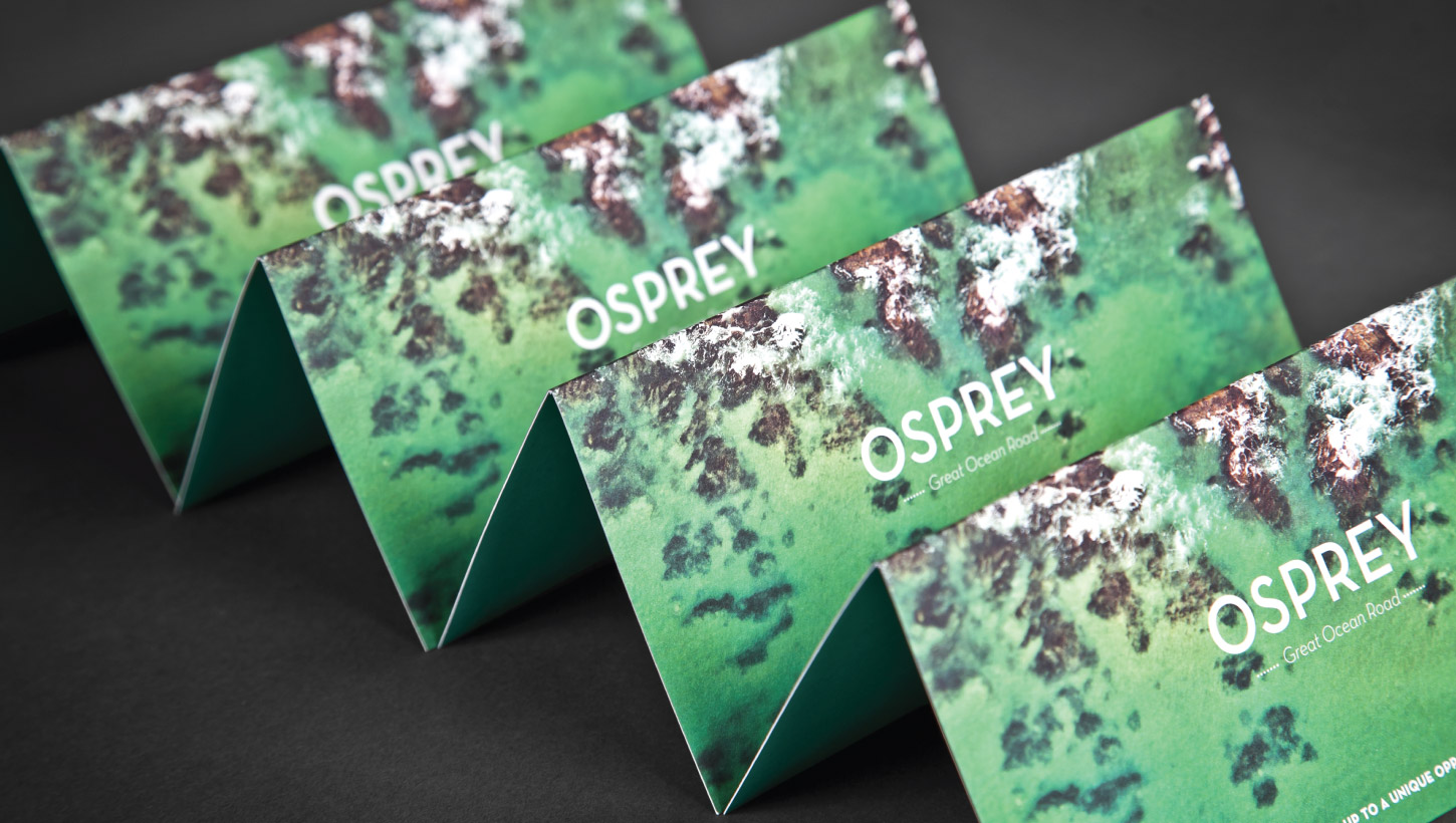 osprey business cards in stack