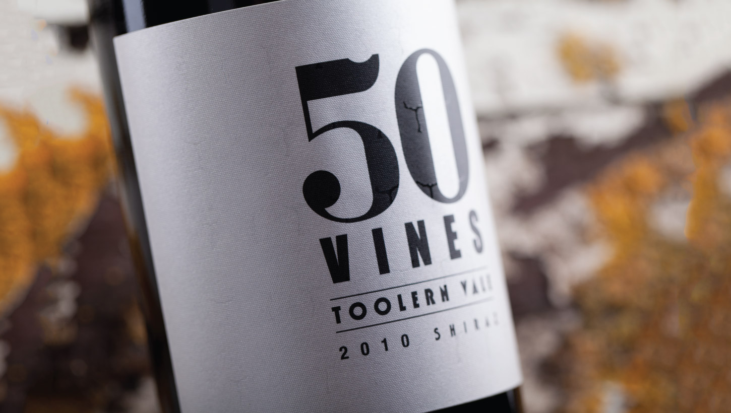 toolern vale 50 vines wine label