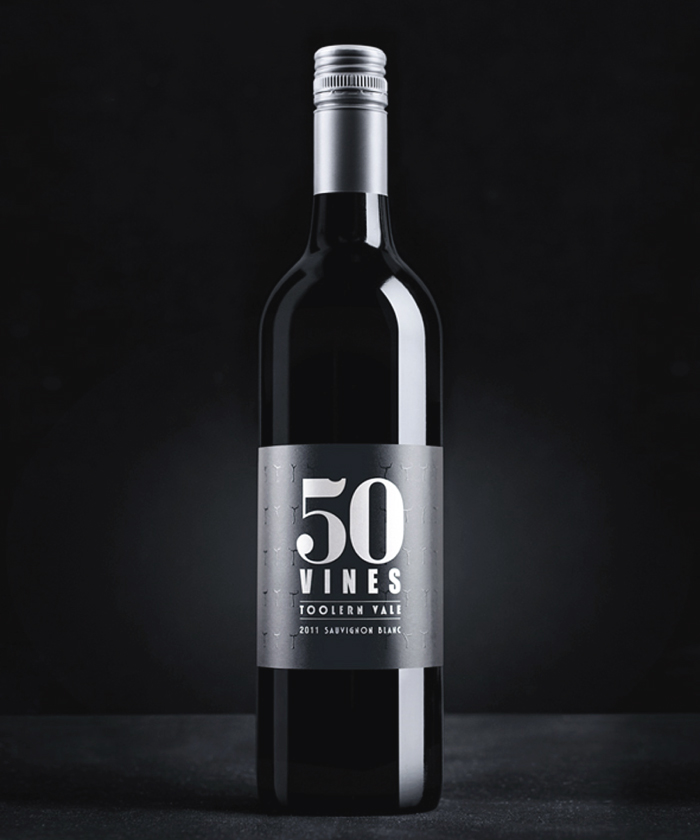 toolern vale 50 vines wine bottle label
