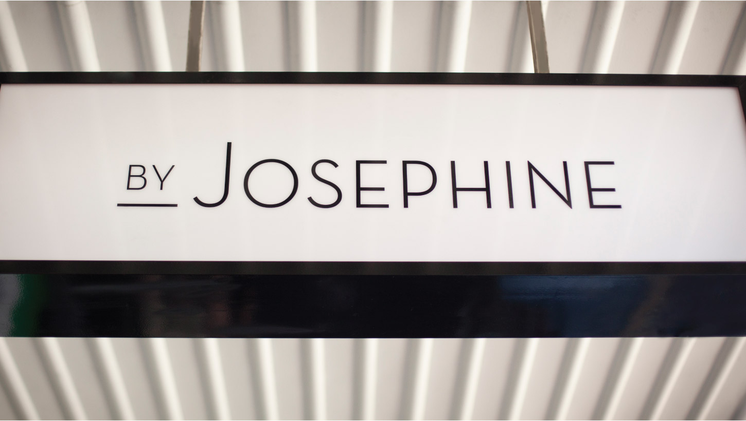 by josephine hanging store sign