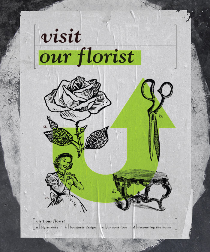 glasshaus rock poster with green motif