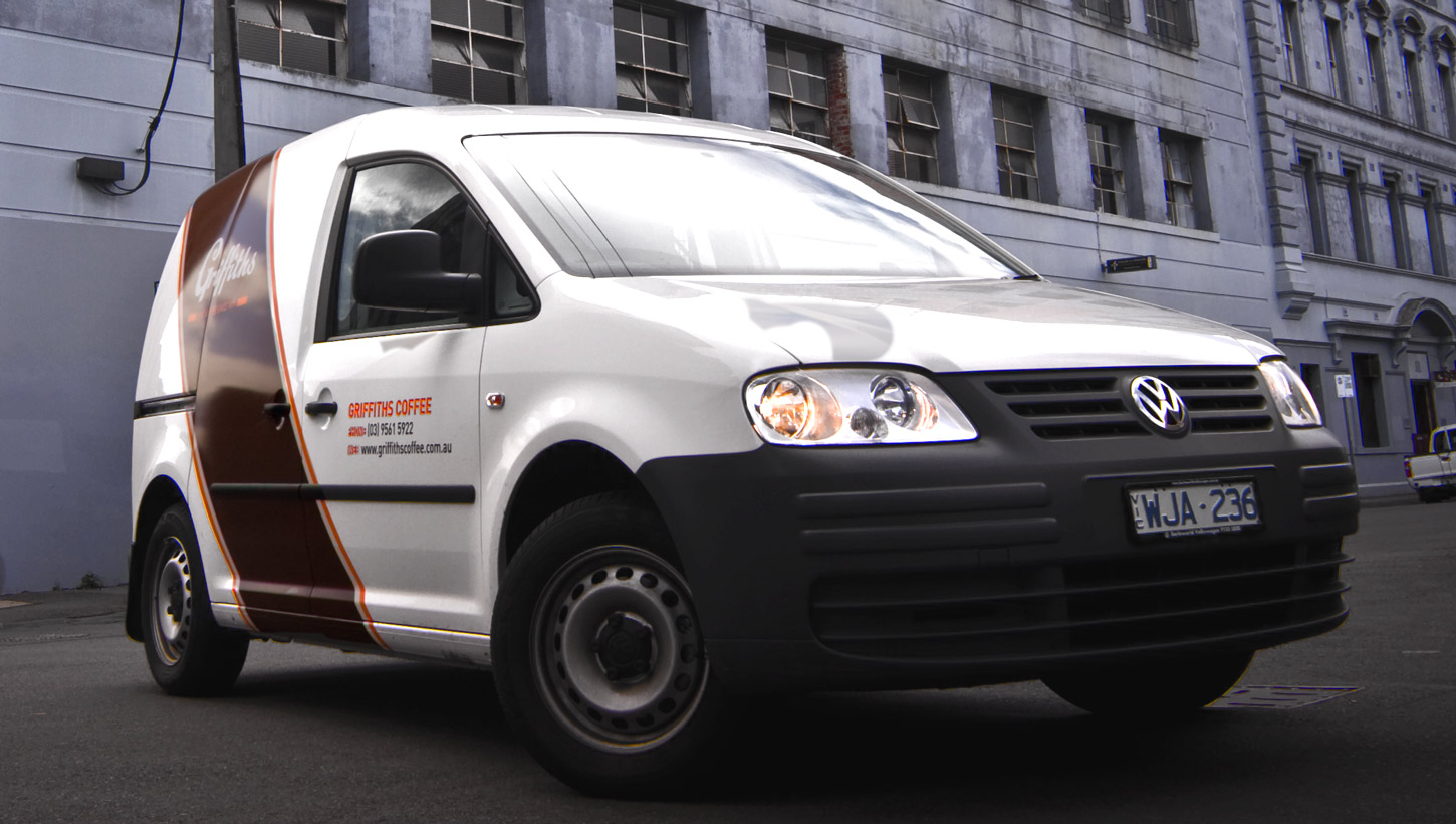 griffiths wrap branded van design