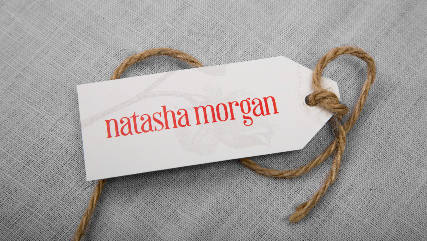 natasha morgan product label with twine